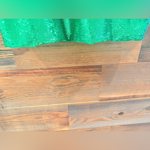 Bardot Alessia Emerald Sequin Long Sleeve Mini Dress - Picture 10 of 16